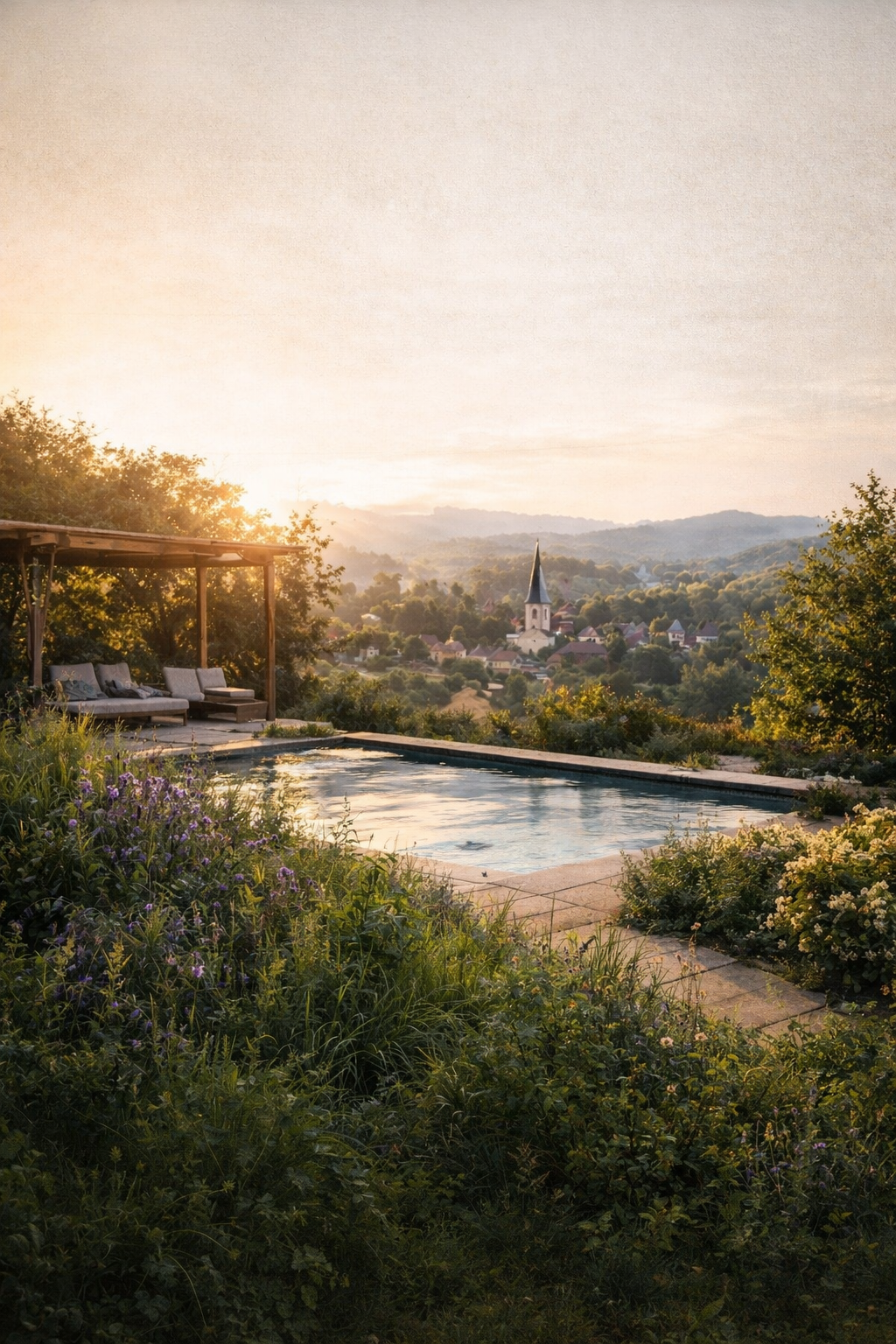 Jardin paysager contemporain haut de gamme